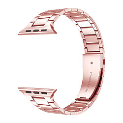 Avizar Bracelet pour Apple Watch 41mm / 40mm / 38 mm Maillons Acier Rose