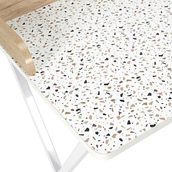 Acheter The Home Deco Factory Bureau en métal et MDF Terrazzo rose.