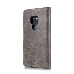 Avis Wewoo Housse Coque Etui en cuir Crazy Horse Texture Flip détachable magnétique pour HuCompagnon 20, avec porte-cartes (gris)