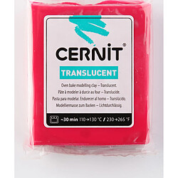 Pâte Cernit Translucent 56 g Rubis (474) - Cernit