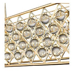 Avis Luminaire Center Suspension Dorée en cristal SANDBANKS 5 Lumières