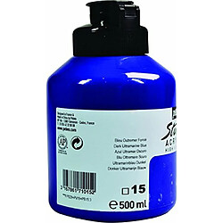 Pébéo Peinture Acryliques Pot de 500 ml Bleu Outremer Foncé