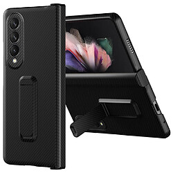 Coque en TPU antichoc, texture en fibre de carbone, anti-rayures noir pour votre Samsung Galaxy Z Fold3 5G