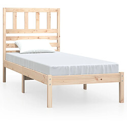 vidaXL Cadre de lit sans matelas 90x190 cm bois de pin massif