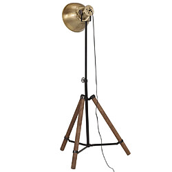 Acheter vidaXL Lampadaire 25 W laiton antique 75x75x90-150 cm E27