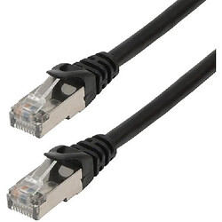 mcl - RJ45 - cat.6 100/1000Mbits/s - U/FTP (STP) - serti droit - blindé - Noir - 2m