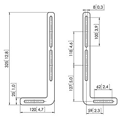 Vogels Vogel's SOUND 1250 – Fixation de barre de son