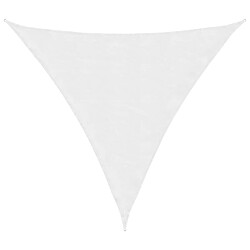 vidaXL Voile de parasol tissu oxford triangulaire 5x5x5 m blanc