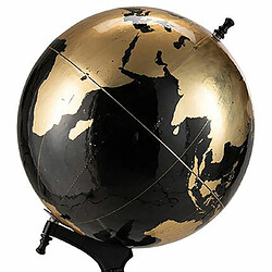 Mes Globe déco 39x39x99 cm en plastique et manguier noir et doré