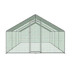 Acheter Bcelec RA-382 Poulailler d'extérieur 3x8x2m, enclos grillagé pour poules, volaille, structure en acier galvanisé 25x0.65mm