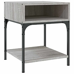 Acheter Maison Chic Lot de 2 Tables de chevet - Tables de Nuit sonoma gris 40x41x50 cm bois ingénierie