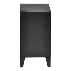 Helloshop26 Lot de 2 tables de chevet 57 x 40 x 30 cm noir 03_0008694 pas cher