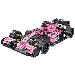 Universal Technologie Série F1 Coupe Simulation 1: 14 Modèle F1 Couleur Rose Blocs de construction Voiture 1116pcs Briques Jouets Cadeaux | Blocs d'empilement(Rose)