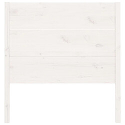 Avis vidaXL Tête de lit Blanc 106x4x100 cm Bois massif de pin