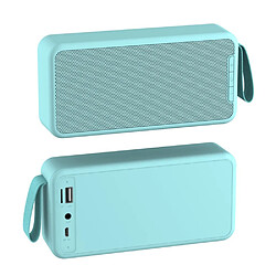 General Haut-parleur Bluetooth portable, haut-parleur Bluetooth 5 W Dual Pairing True Wireless Stereo HD, son surround pour l'extérieur, le camping, la plage, le sport, la piscine, la douche (bleu clair--M1)