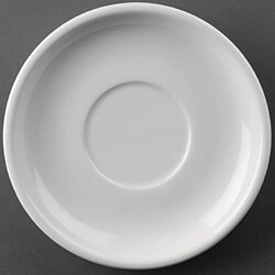 Materiel Chr Pro Soucoupes Athena Hotelware 145 mm - Lot de 6 - Porcelaine