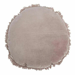 Paris Prix Coussin Rond en Velours Rosta 50cm Vieux Rose