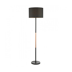 Luminaire Center Lampadaire Kelso Cuivre poli,Noir mat 1 ampoule 152cm