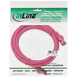 Câble patch, S-STP/PIMF, Cat.6, rose, 0,25m, InLine®