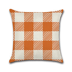 P97 4PCS 45 * 45cm Thance de Thanksgiving Pumpkin Stripe motif Linge Taie d'oreiller de vacances Maison de vacances Taie d'oreiller Sofa Coussin Coussin Coussin pas cher