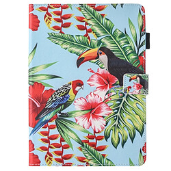 Wewoo Coque pour iPad Pro 10.5 pouces Fleurs et Oiseaux Motif Horizontal Housse en cuir Flip avec 3 Gears Holder & Card Slots