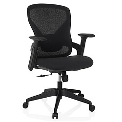 Chaise de bureau / chaise pivotante NOWUM tissu noir hjh OFFICE