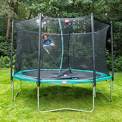 Trampoline 380 BERG noir Regular Favorit + Filet de sécurité Comfort