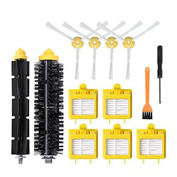 Ensemble de 1pc brosses à rouleaux, 4pcs brosses latérales, 5pcs filtres, 1pc pinceau jaune, 1pc tournevis Pour iRobot Roomba série 700 760770772774775780790