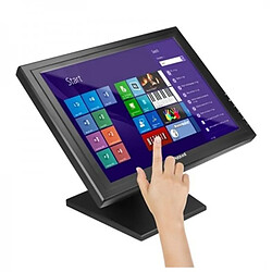 Ecran Ordinateur - Moniteur PC à Tactile iggual MTL15B 15" LCD XGA USB Noir