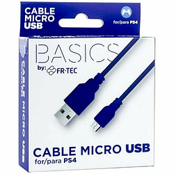 Blade Micro USB Cable Câble USB 2.0 - Micro-USB B - Blue - Compatible PS4