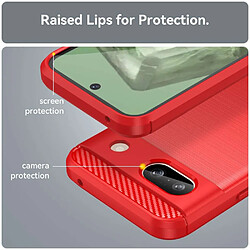 Avis Htdmobiles Coque pour Google Pixel 8a - housse etui silicone gel carbone + verre trempe - ROUGE