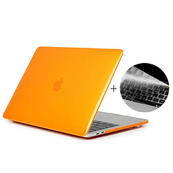 Wewoo Housse Étui Orange pour clavier 2016 MacBook Pro 15,4 pouces avec Touch Bar A1707 Chapeau-Prince 2 en 1 Crystal Hard Shell de protection en plastique + Europe Version Ultra-mince TPU de