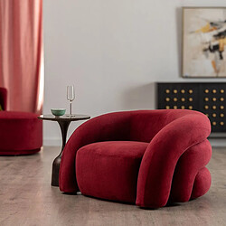 BigBuy Home Fauteuil Bordeaux Bois Foam 100 x 84 x 58 cm