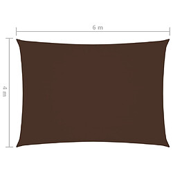 Avis Helloshop26 Voile toile d'ombrage parasol tissu oxford rectangulaire 4 x 6 m marron 02_0009701