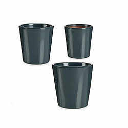 Ibergarden Set de pots Anthracite Argile (6 Unités)