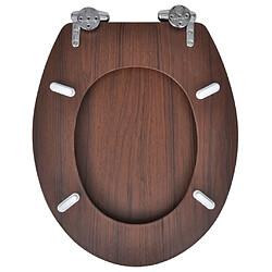 Acheter vidaXL Sièges de toilette avec couvercles 2 pcs MDF Marron