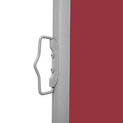 Acheter Helloshop26 Auvent paravent store brise-vue latéral rétractable de patio jardin terrasse balcon protection visuelle écran 170 x 1200 cm rouge 02_0007308