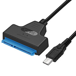 Wewoo Câble de convertisseur données HDD USB-C / Type-C 3.1 mâle vers SATA (15 broches + 7 broches), longueur: 20 cm