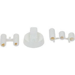 BOUTON MANETTE BLANCHE DIAM 6 M/M