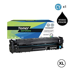 TONER SERVICES Toner Compatible HP 207X Cyan (Avec puce)