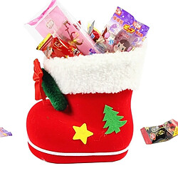 Wewoo Décoration de Noël Santa Flocage Stocking Boot sac de bonbons, Taille: 9cm x 10cm x 6cm