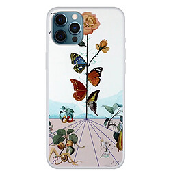 Coque en TPU anti-chute, antichoc papillon et fleur pour votre Apple iPhone 13 Pro 6.1 pouces