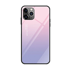 Wewoo Coque Rigide Pour iPhone 11 Pro Coloré En Verre Peint Purple Sky