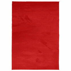 vidaXL Tapis OVIEDO à poils courts rouge 200x280 cm