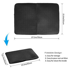 Avis Wewoo Panier pour chien ou Chat Coussin Tapis de litière imperméable EVA de double couchepiège à animaux de compagnie de fondtapis de anti-dérapante de compagnieTaille S Noir