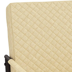 Acheter vidaXL Chaise cantilever Crème Similicuir