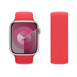 Avis Kit 2x Bracelet En Silicone Lisse Phonecare Pour Apple Watch Series 4 - 40mm - Rouge / Crème