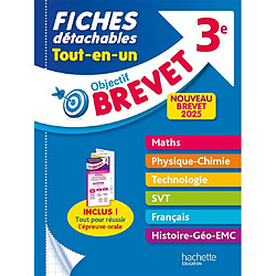 Fiches détachables tout-en-un 3e : nouveau brevet 2025