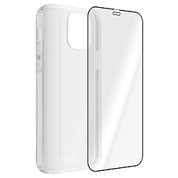 Coque Apple iPhone 12 Pro Max Souple et Film Écran Verre Trempé 4Smarts noir