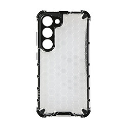 Avizar Coque pour Samsung Galaxy S23 Antichoc Coins Renforcés Design Nid d'Abeille Gris